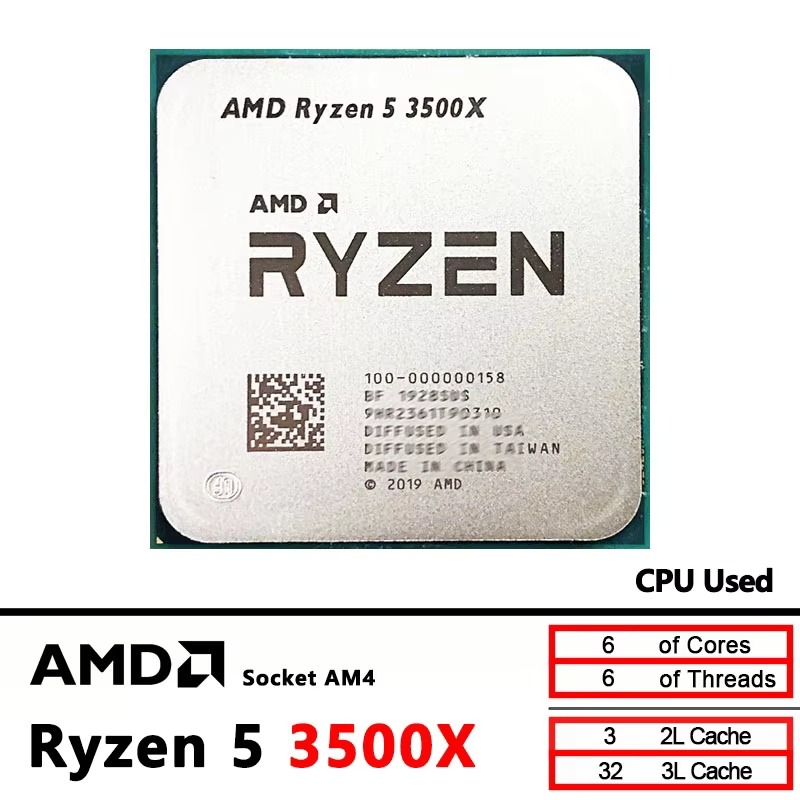 AMD Ryzen 5 3500X 3.6GHz 6 Cor - Esports Gaming Pc Build recensione e prezzo